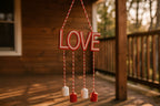Love is in the air windchimes - Made From the Heart Co