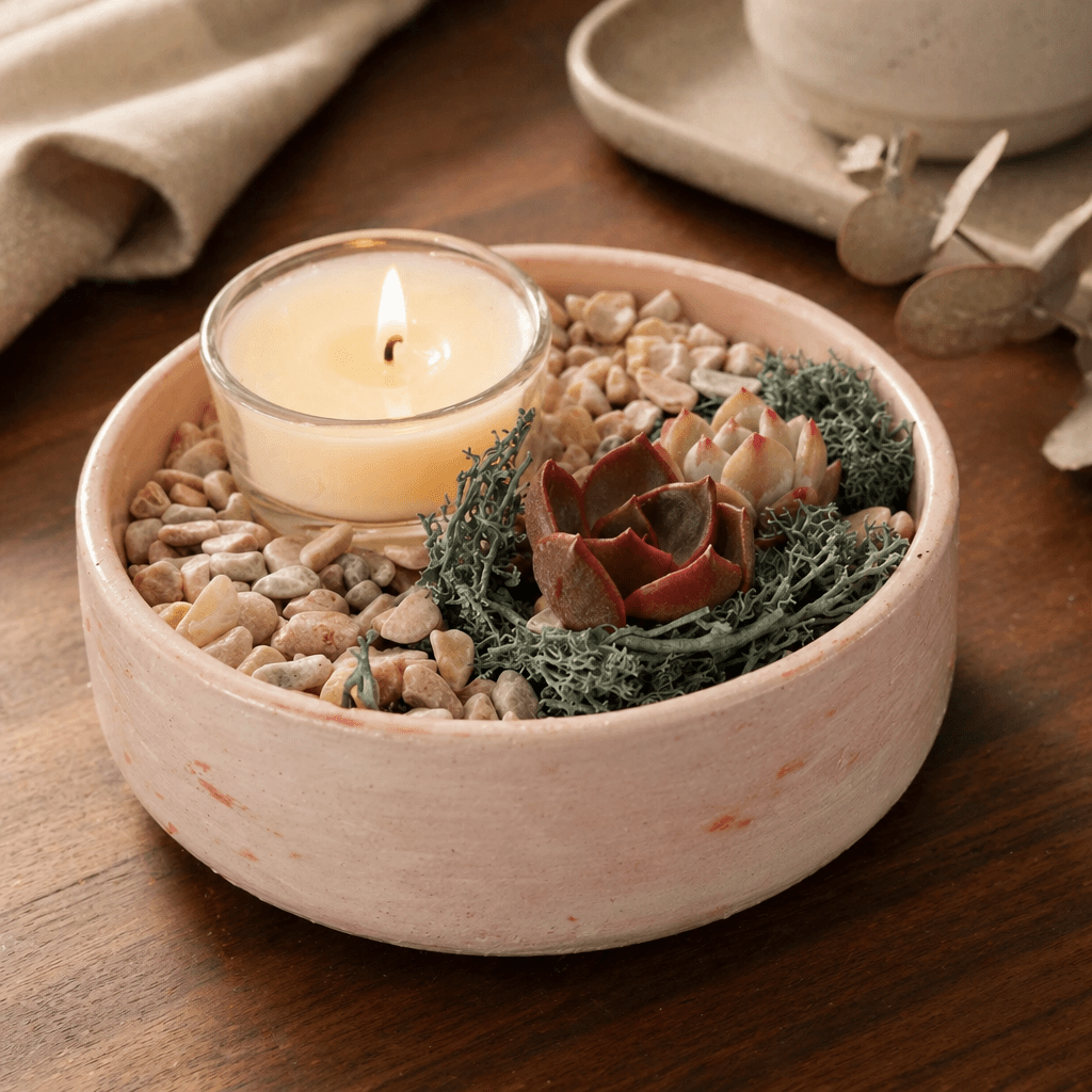 Pink Petite Candle Garden - Made From the Heart Co