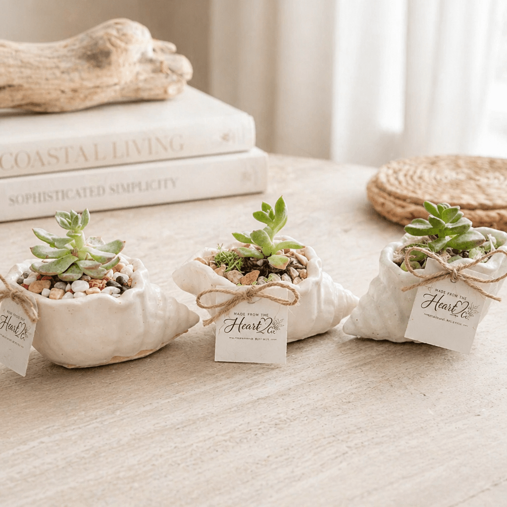 Petite Shell Garden Green - Made From the Heart Co