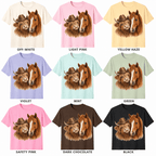 Highland Cow & Horse Western T-Shirt | Cowgirl Graphic Tee | Farm Animal Shirt | Country Style Shirt | Western Cow Tee - Made From the Heart Co