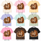Highland Cow & Horse Western T-Shirt | Cowgirl Graphic Tee | Farm Animal Shirt | Country Style Shirt | Western Cow Tee - Made From the Heart Co