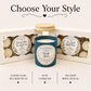 Fresh Linen Organic Soy Candle | Luxury Candle Jar, Glass Tea Light Set & Refills | Handmade Gift - Made From the Heart Co