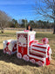 Life - Size Candy Cane Christmas Train Decor • Personalized Holiday Display • Custom Kids Christmas Gift Train • Luxury Christmas Tree Decor - Made From the Heart Co