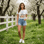 Red, White & Bloom Patriotic Bunny T-Shirt - Made From the Heart Co
