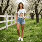 Red, White & Bloom Patriotic Bunny T-Shirt - Made From the Heart Co
