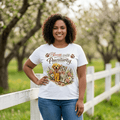 Bloom with Pawsitivity T-Shirt | Cute Dog & Cat Floral Tee | Pet Lover Shirt | Positive Quote Shirt | Gift for Animal Lovers - Made From the Heart Co