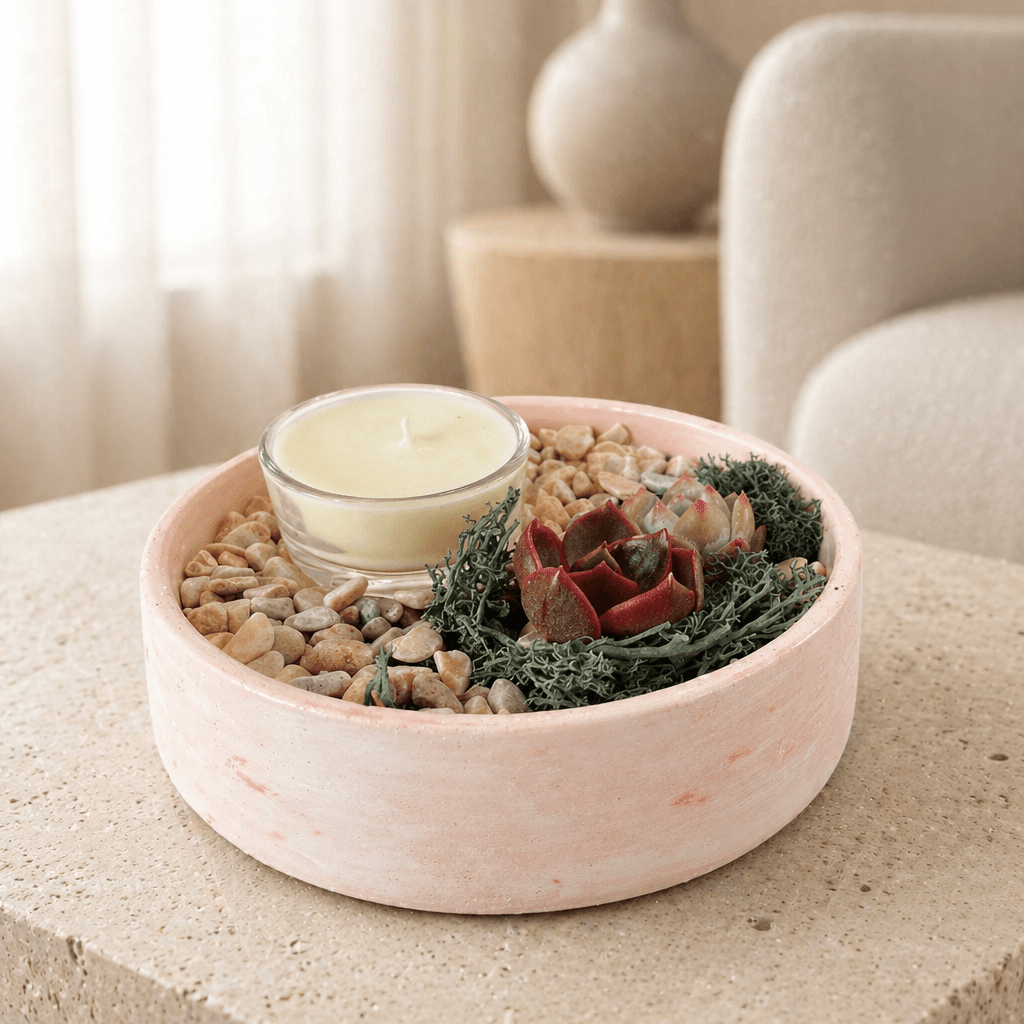 Pink Petite Candle Garden - Made From the Heart Co
