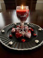 You had me at Merlot Wine Glass Candle Centerpiece | Valentine's Day Decor - Made From the Heart Co
