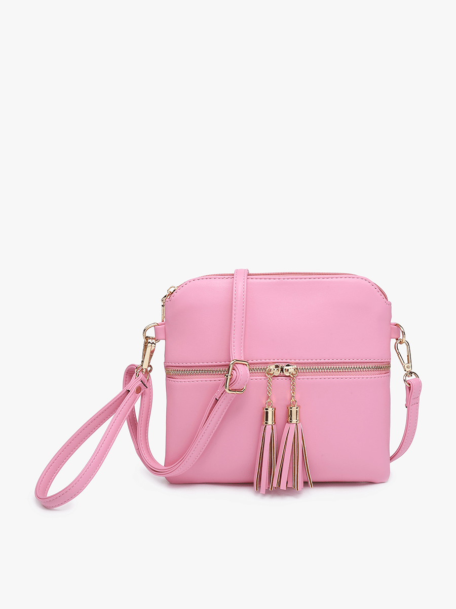Jen & Co. - M1785 Tara Double Zip Crossbody Bag/Wristlet - Made From the Heart Co