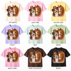 Australian Shepherd Dog & Horse Western T-Shirt | Cowboy Hat Dog Tee | Farm Animal Graphic Shirt | Country Style Tee | Animal Lover Shirt - Made From the Heart Co