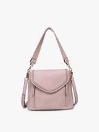 Jen & Co. - Lorelei Double Zip Whipstitch Trim Crossbody Handbag - Made From the Heart Co
