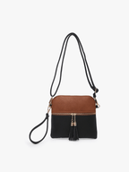 Jen & Co. - M1785 Tara Double Zip Crossbody Bag/Wristlet - Made From the Heart Co