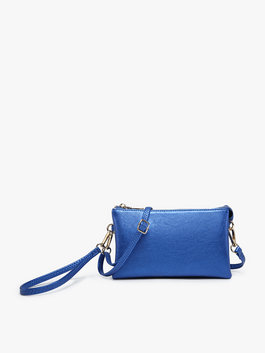 Jen & Co. - M013 Riley Monogrammable 3 Compartment Crossbody/Wristlet: Seafoam - Made From the Heart Co