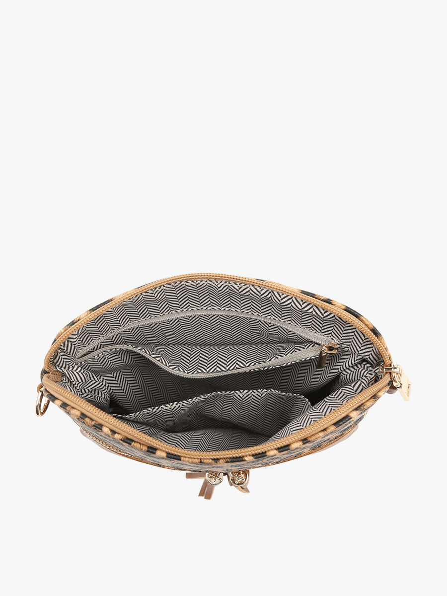 Jen & Co. - M1785 Tara Double Zip Crossbody Bag/Wristlet - Made From the Heart Co