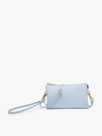 Jen & Co. - M013 Riley Monogrammable 3 Compartment Crossbody/Wristlet: Seafoam - Made From the Heart Co