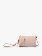 Jen & Co. - M013 Riley Monogrammable 3 Compartment Crossbody/Wristlet: Seafoam - Made From the Heart Co