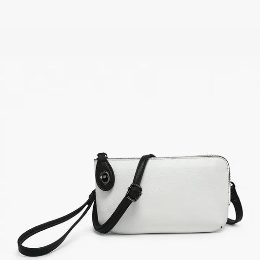 Jen & Co Kendall Crossbody/Wristlet w/ Twist Lock Closure Purse - Made From the Heart Co