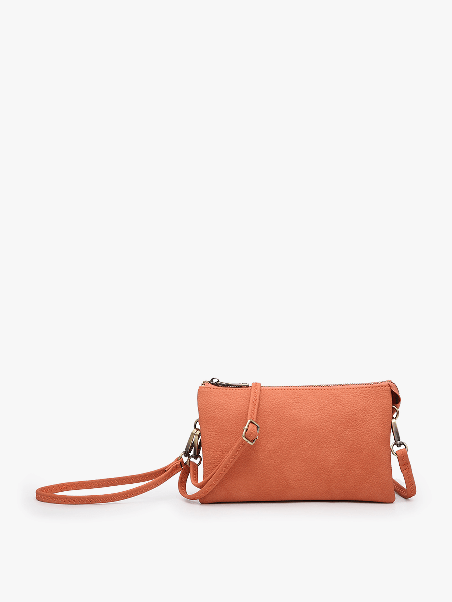 Jen & Co. - M013 Riley Monogrammable 3 Compartment Crossbody/Wristlet: Seafoam - Made From the Heart Co
