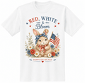 Red, White & Bloom Patriotic Bunny T-Shirt - Made From the Heart Co