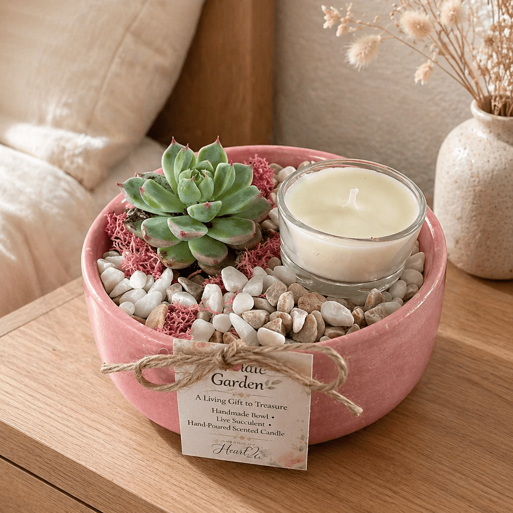 Pink Petite Candle Garden - Made From the Heart Co