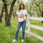 Red, White & Bloom Patriotic Bunny T-Shirt - Made From the Heart Co