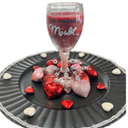 You had me at Merlot Wine Glass Candle Centerpiece | Valentine's Day Decor - Made From the Heart Co
