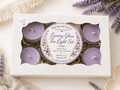 Lavender Fields Organic Soy Candle | Glass Tea Light Set| Handmade Gift - Made From the Heart Co