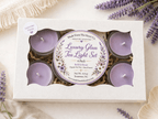 Lavender Fields Organic Soy Candle | Glass Tea Light Set| Handmade Gift - Made From the Heart Co