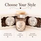 Cinnamon Vanilla Spice Organic Soy Candle | Luxury Candle Jar, Glass Tea Light Set & Refills | Handmade Gift - Made From the Heart Co