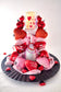 Romantic Valentine Heart Centerpiece with Candle with hearts and lights - Made From the Heart Co