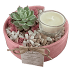 Pink Petite Candle Garden - Made From the Heart Co