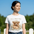 Sweet as Milk & Honey Highland Cow Shirt | Floral Cow & Puppy Tee | Cute Farmhouse Graphic T-Shirt - Made From the Heart Co