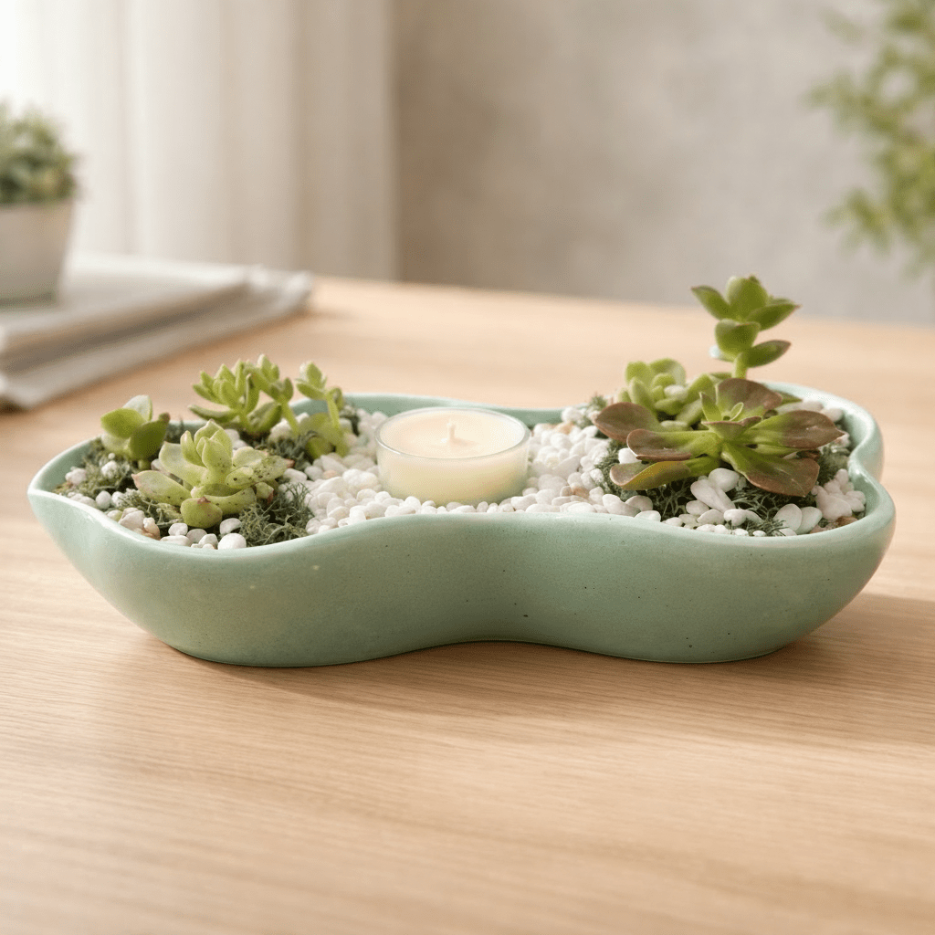 Sage Green Signature Statement Candle Garden Collection - Made From the Heart Co