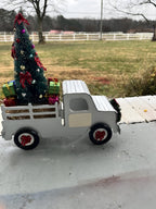 Handmade Wooden Christmas Truck – Farmhouse Holiday Decor with Tree & Gifts - Made From the Heart Co