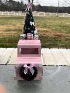 Handmade Wooden Christmas Truck – Farmhouse Holiday Decor with Tree & Gifts - Made From the Heart Co