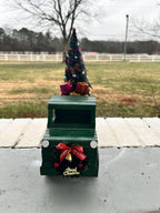 Handmade Wooden Christmas Truck – Farmhouse Holiday Decor with Tree & Gifts - Made From the Heart Co