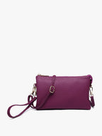 Jen & Co. - M013 Riley Monogrammable 3 Compartment Crossbody/Wristlet: Seafoam - Made From the Heart Co