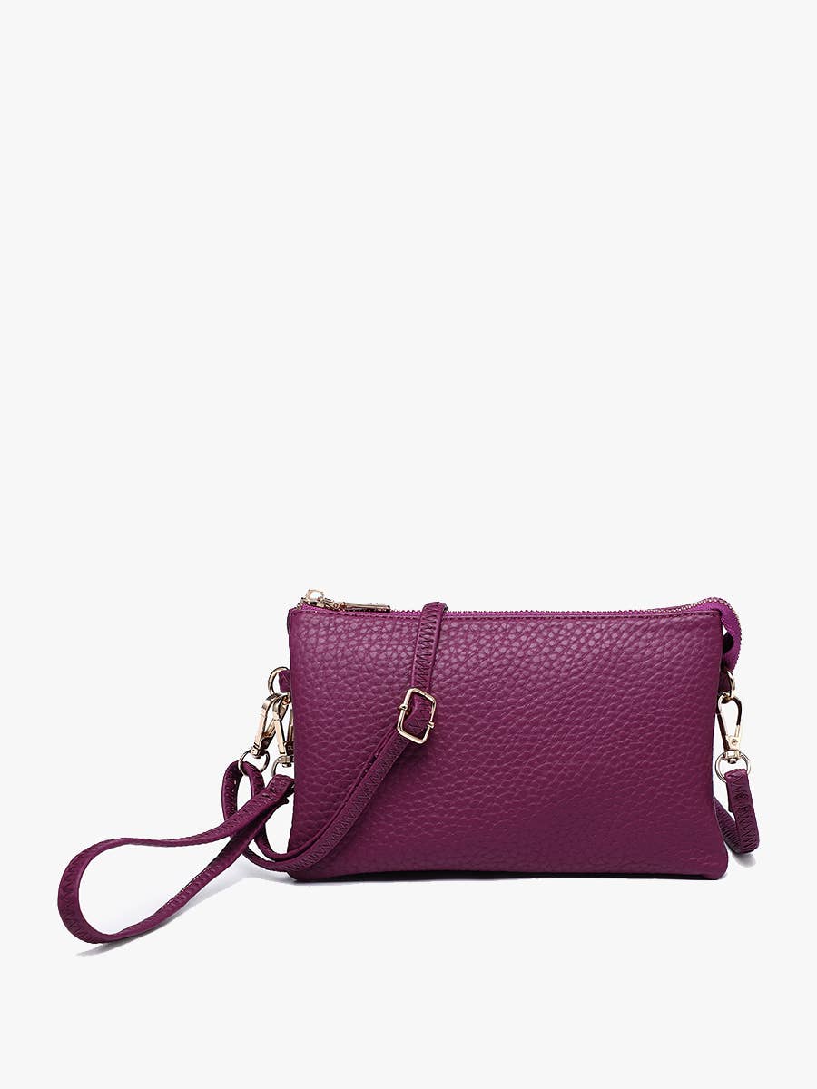 Jen & Co. - M013 Riley Monogrammable 3 Compartment Crossbody/Wristlet: Seafoam - Made From the Heart Co