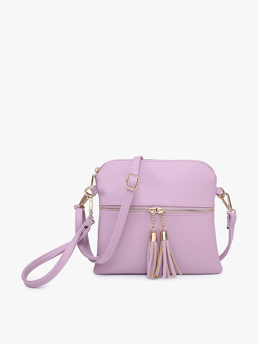 Jen & Co. - M1785 Tara Double Zip Crossbody Bag/Wristlet - Made From the Heart Co