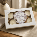 Clean Cotton Tea Lights – Luxury Glass & Refills - Made From the Heart Co