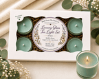 Eucalyptus Grove Tea Lights – Luxury Glass & Refills - Made From the Heart Co