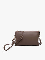 Jen & Co. - M013 Riley Monogrammable 3 Compartment Crossbody/Wristlet: Seafoam - Made From the Heart Co