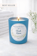 Fresh Linen Organic Soy Candle - Made From the Heart Co