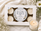 Fresh Linen Tea Lights – Luxury Glass & Refills - Made From the Heart Co
