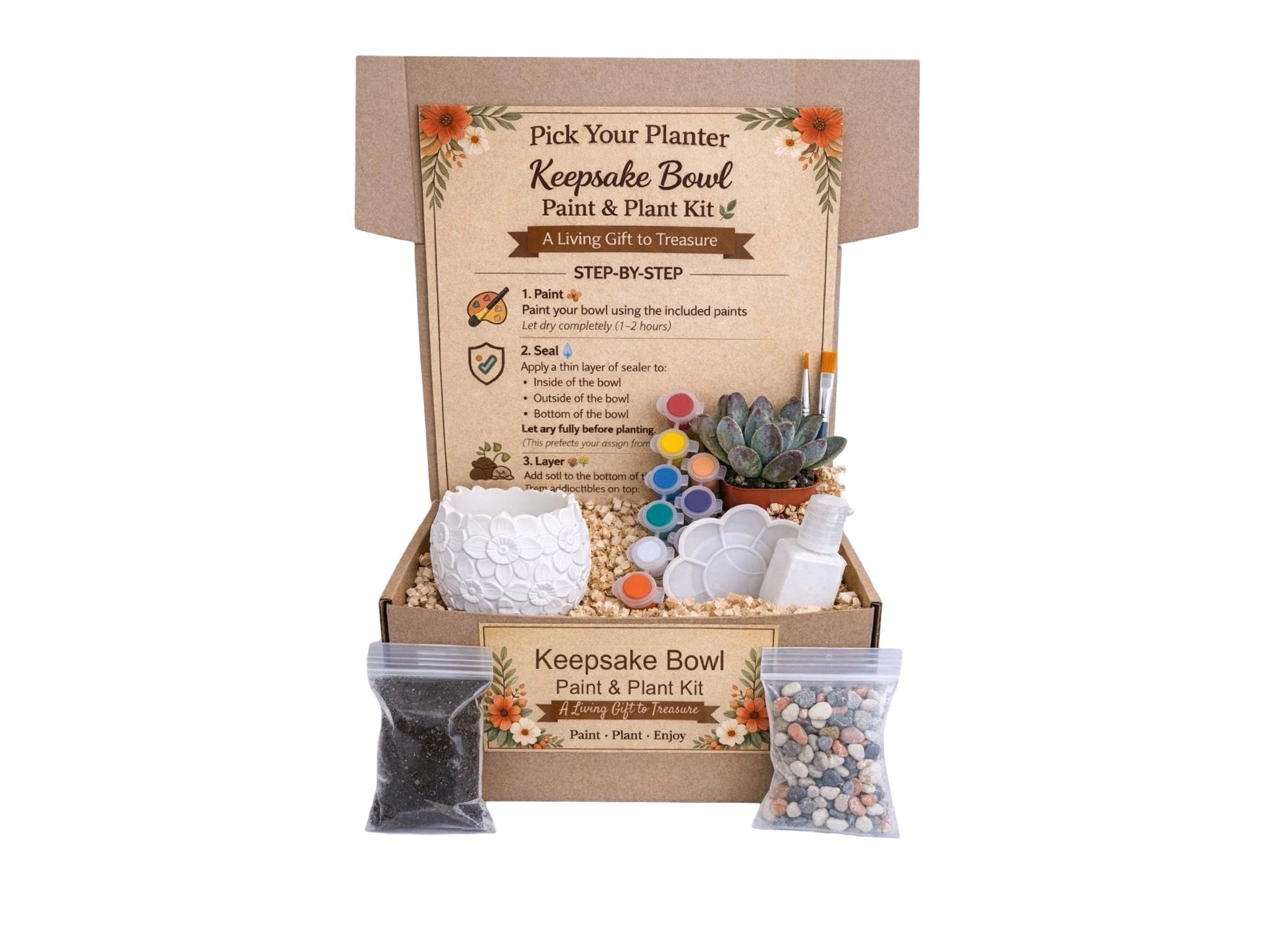 Keepsake Paint and Plant Kit displayed on a white background