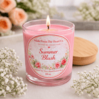 Summer Blush Organic Soy Candle - Made From the Heart Co