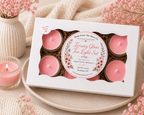 Summer Blush Tea Lights – Luxury Glass & Refills - Made From the Heart Co